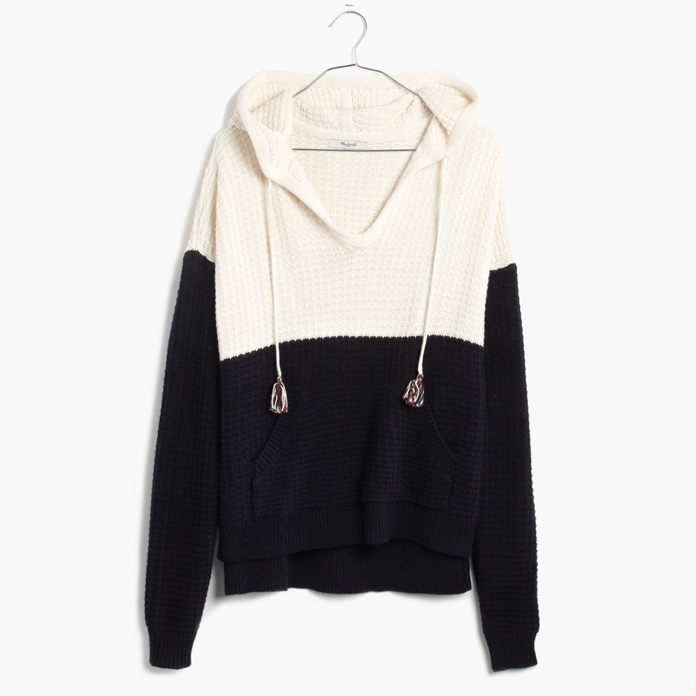 Madewell Colorblock Hoodie Sweater Size Small